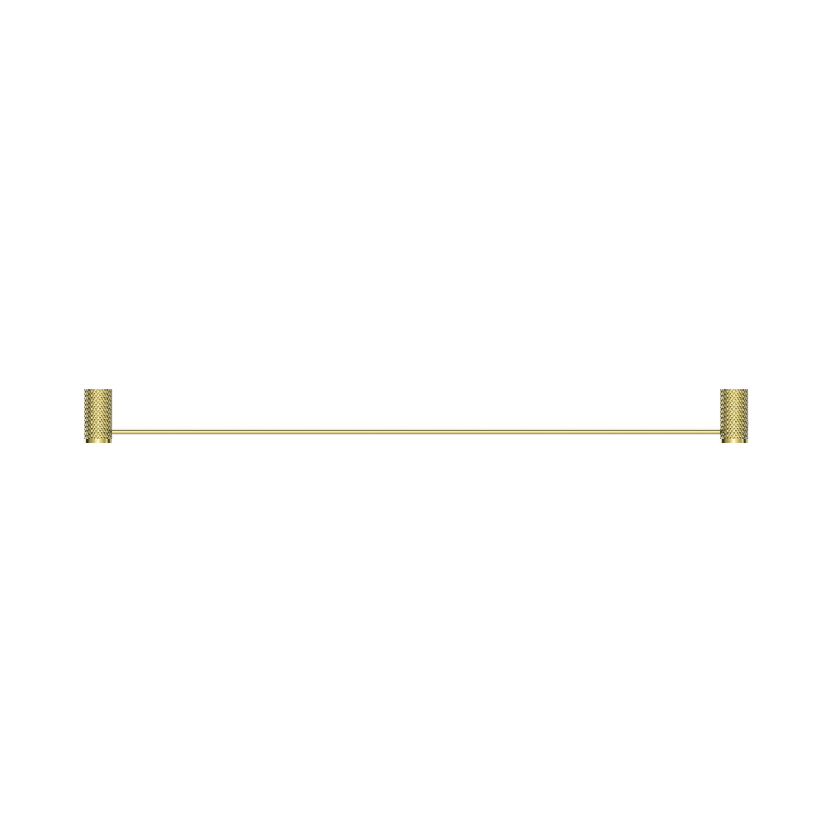 An image of Nero Tapware Opal Single Towel Rail 800mm Brushed Gold