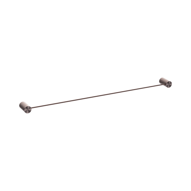 An image of Nero Tapware Opal Single Towel Rail 800mm Brushed Bronze