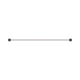 An image of Nero Tapware Opal Single Towel Rail 800mm Brushed Bronze