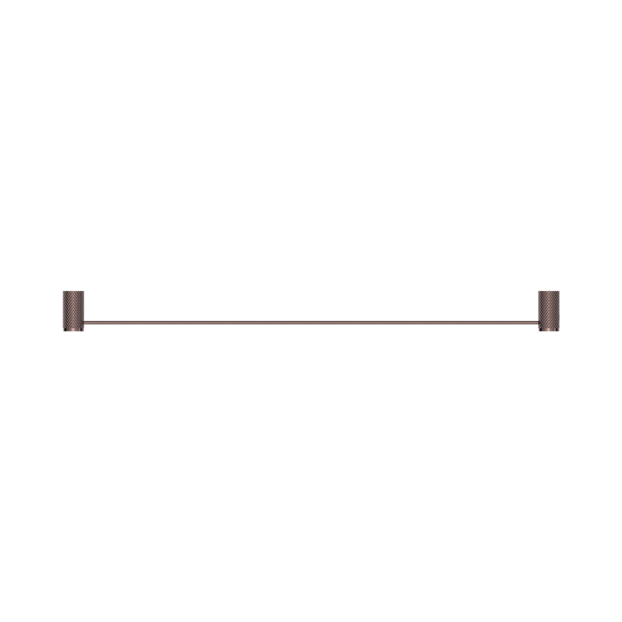 An image of Nero Tapware Opal Single Towel Rail 800mm Brushed Bronze