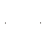 An image of Nero Tapware Opal Double Towel Rail 800mm Brushed Nickel