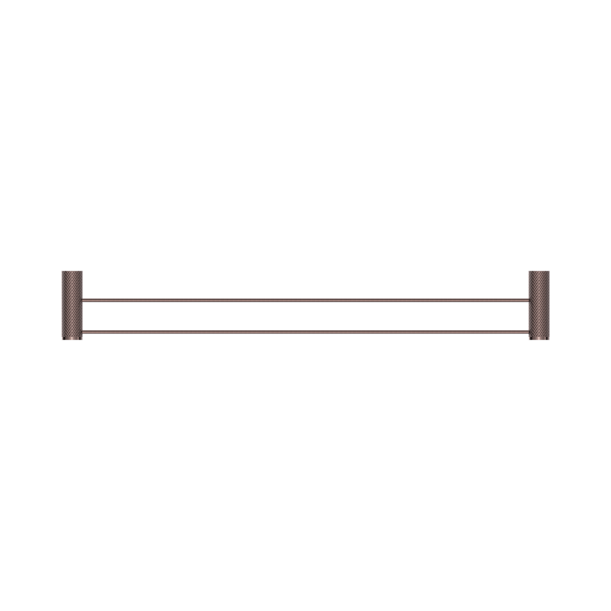 An image of Nero Tapware Opal Double Towel Rail 800mm Brushed Bronze