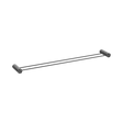 An image of Nero Tapware Opal Double Towel Rail 800mm Graphite