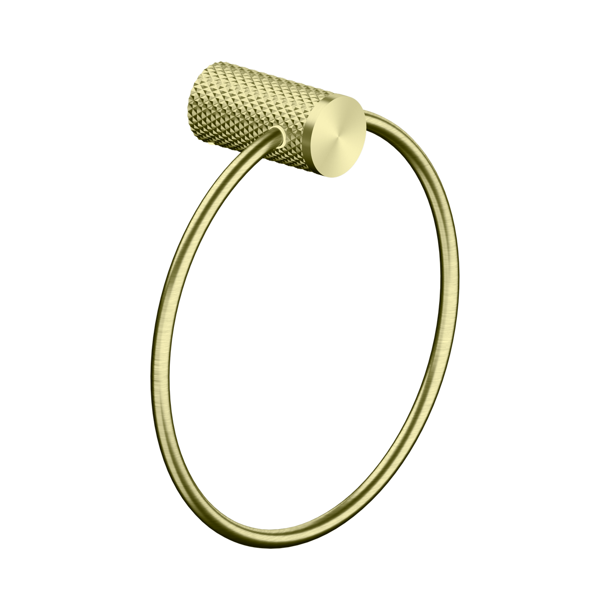 An image of Nero Tapware Opal Towel Ring Brushed Gold