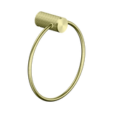 An image of Nero Tapware Opal Towel Ring Brushed Gold