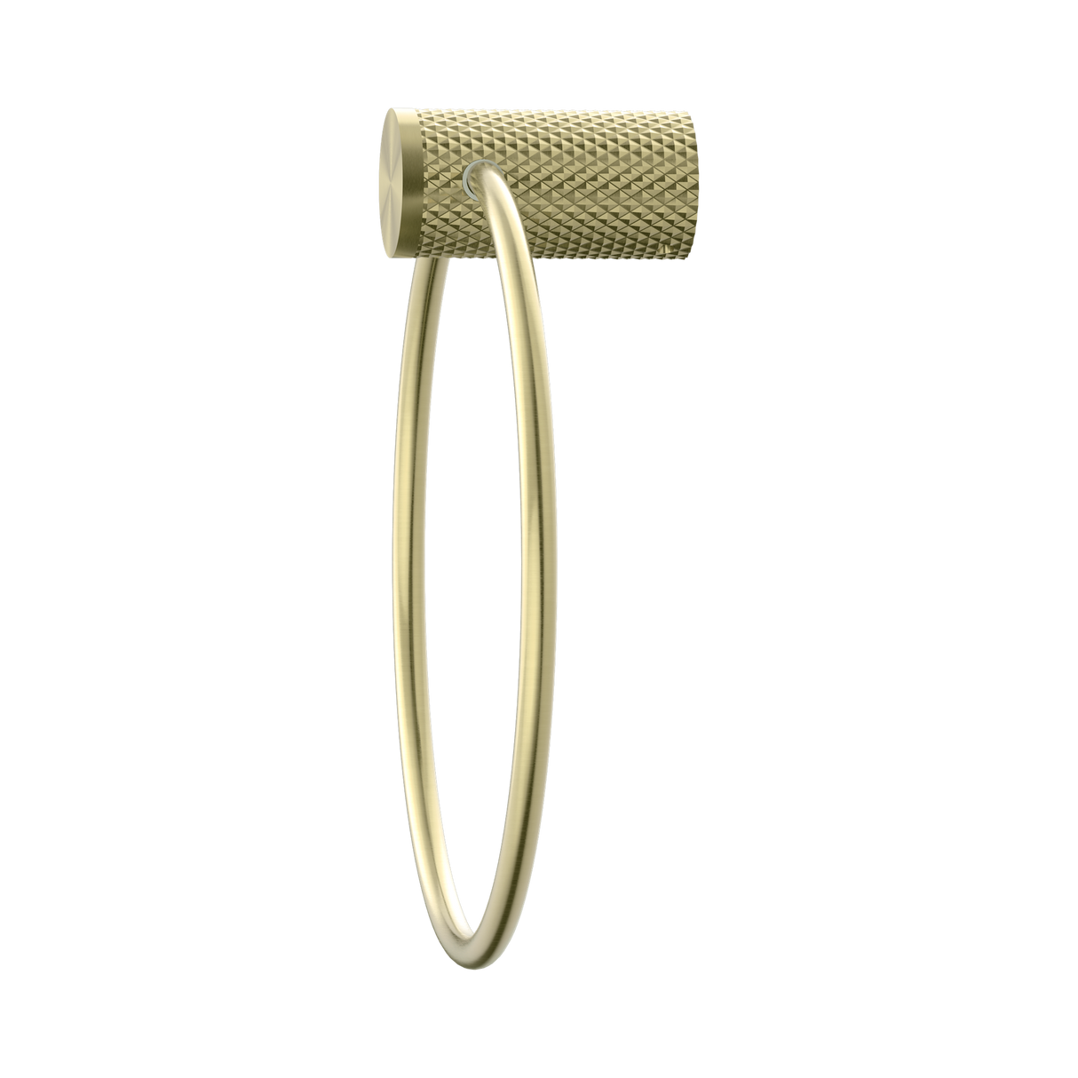 An image of Nero Tapware Opal Towel Ring Brushed Gold