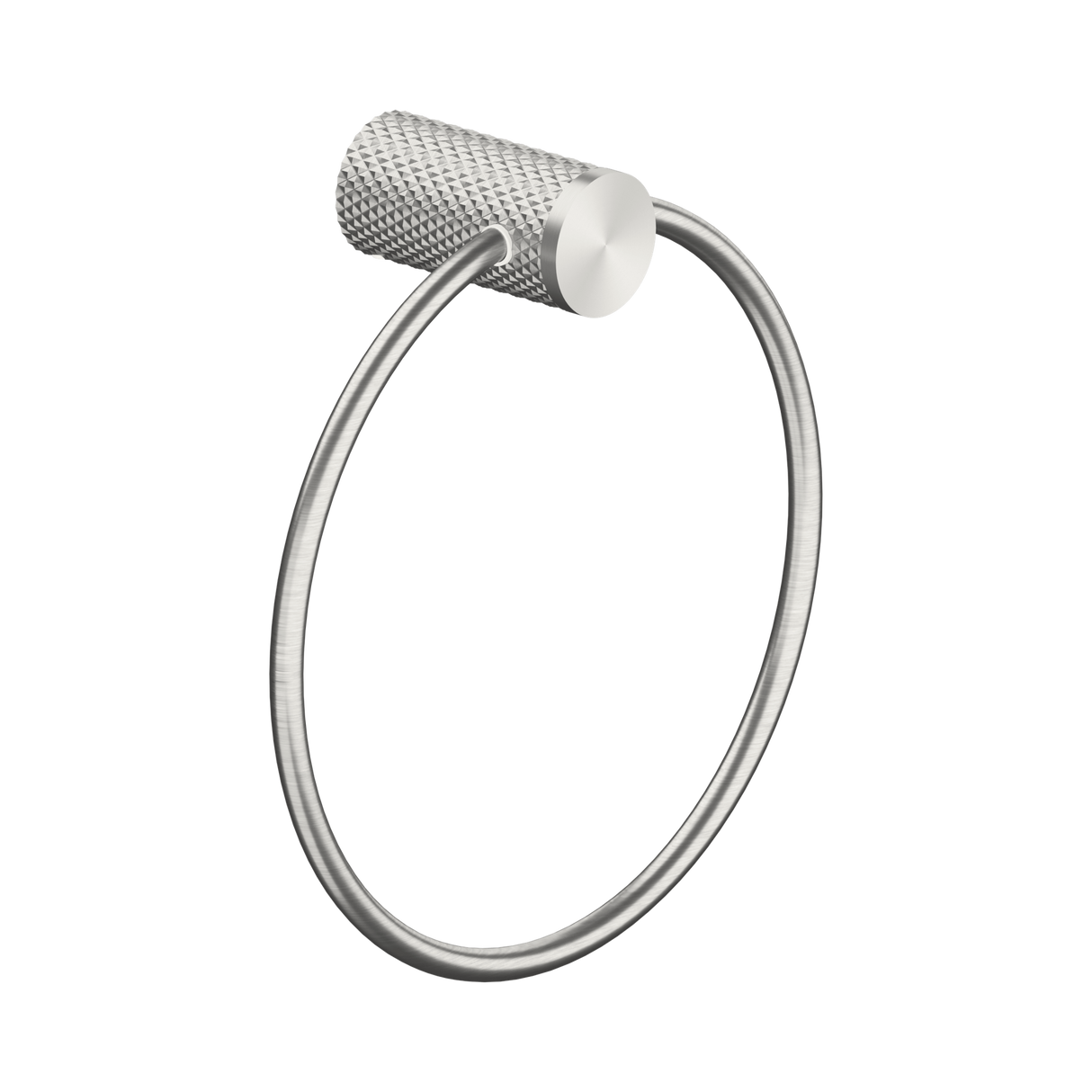 An image of Nero Tapware Opal Towel Ring Brushed Nickel
