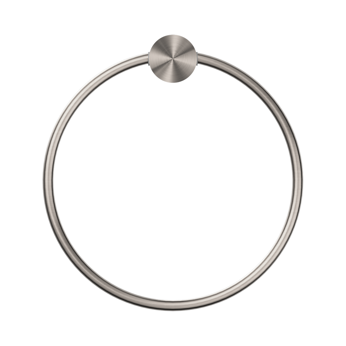 An image of Nero Tapware Opal Towel Ring Brushed Nickel