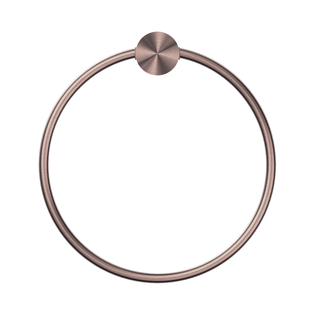 An image of Nero Tapware Opal Towel Ring Brushed Bronze