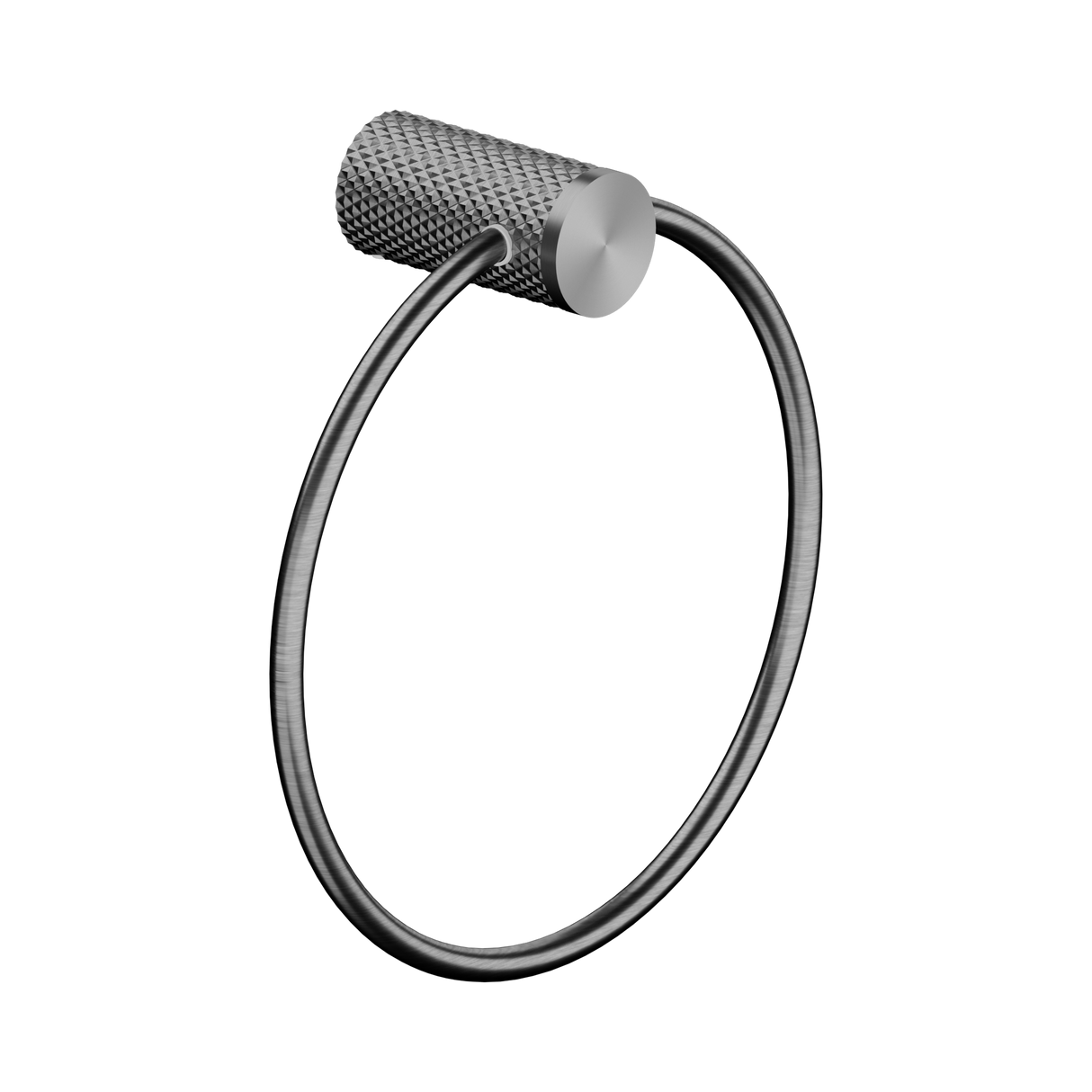An image of Nero Tapware Opal Towel Ring Graphite