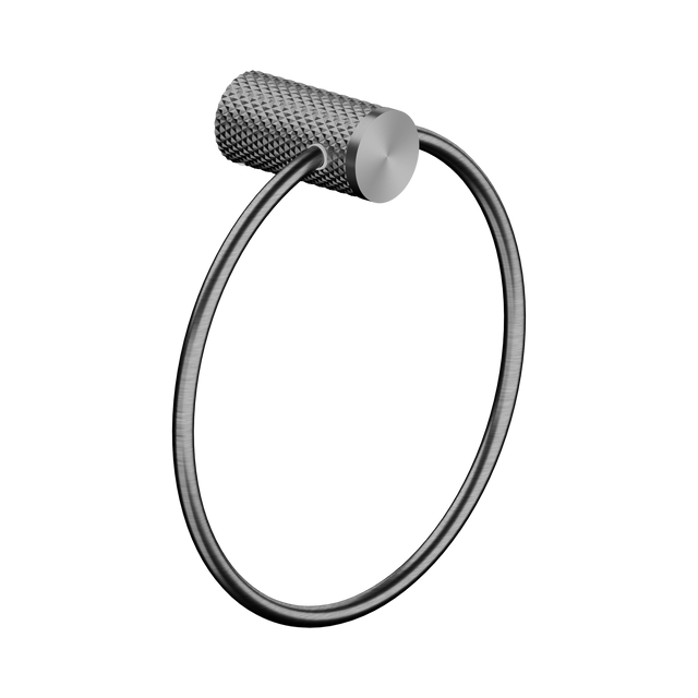 An image of Nero Tapware Opal Towel Ring Graphite