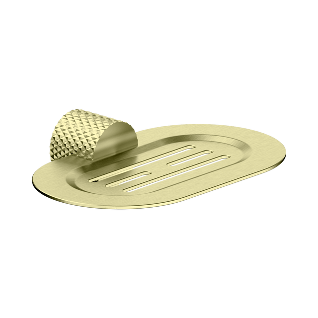 An image of Nero Tapware Opal Soap Dish Holder Brushed Gold