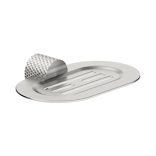 An image of Nero Tapware Opal Soap Dish Holder Brushed Nickel