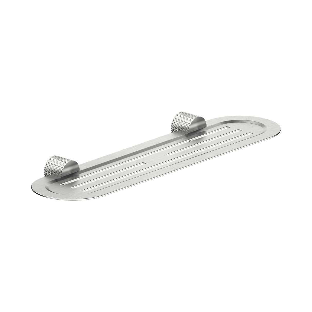 An image of Nero Tapware Opal Metal Shower Shelf Brushed Nickel