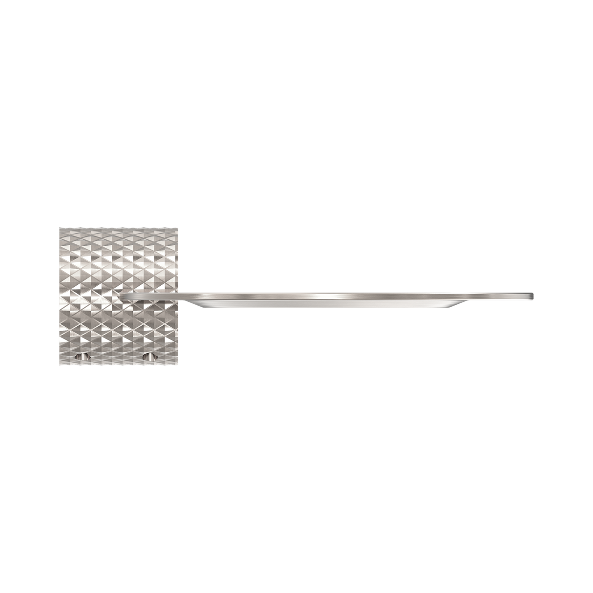 An image of Nero Tapware Opal Metal Shower Shelf Brushed Nickel