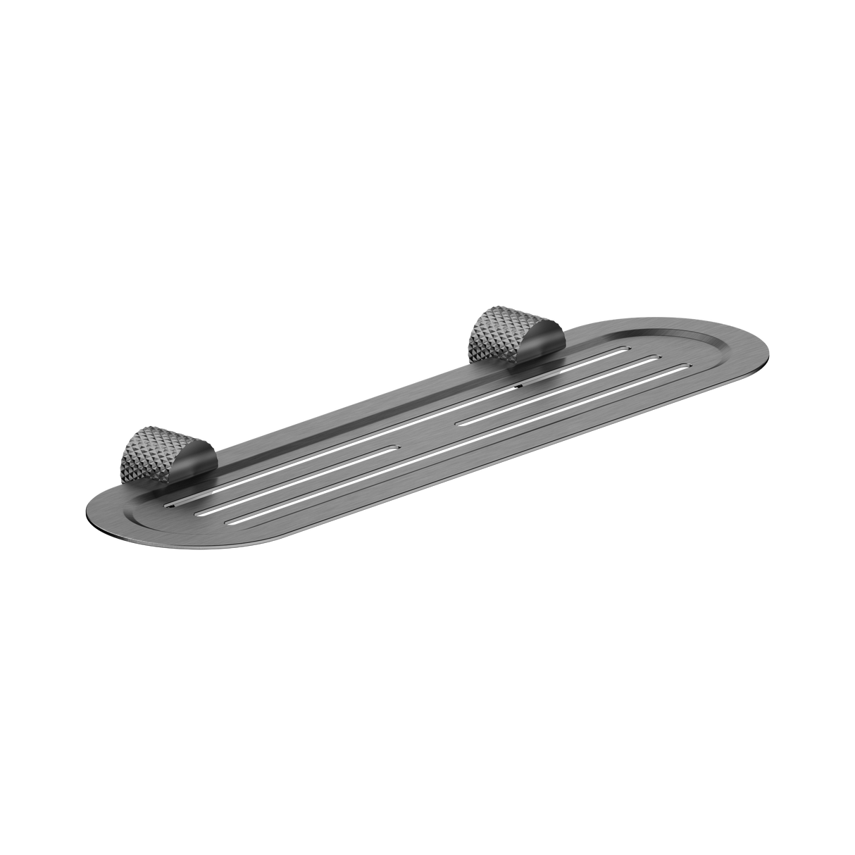 An image of Nero Tapware Opal Metal Shower Shelf Graphite