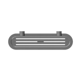 An image of Nero Tapware Opal Metal Shower Shelf Graphite