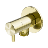 An image of Nero Tapware Mini Cistern Stop Brushed Gold