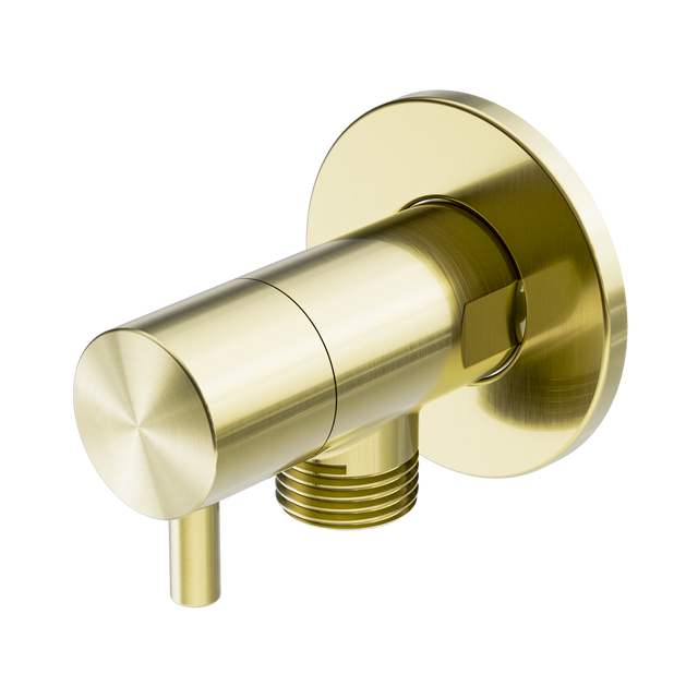 An image of Nero Tapware Mini Cistern Stop Brushed Gold