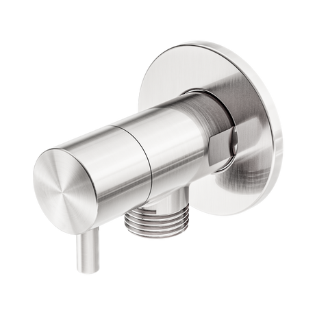 An image of Nero Tapware Mini Cistern Stop Brushed Nickel