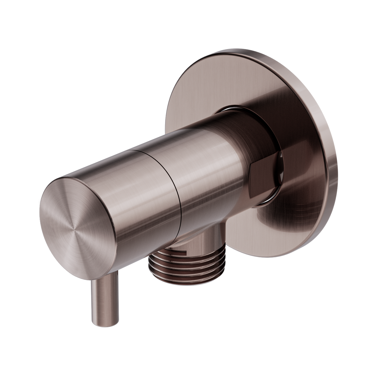An image of Nero Tapware Mini Cistern Stop Brushed Bronze
