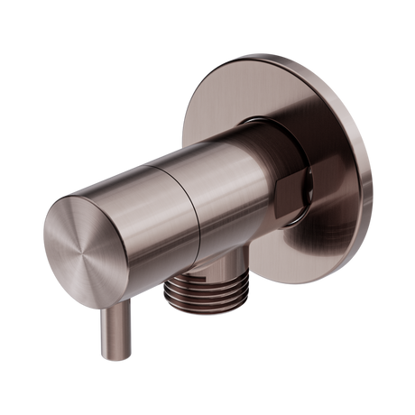 An image of Nero Tapware Mini Cistern Stop Brushed Bronze