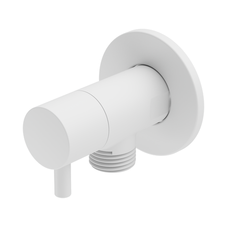 An image of Nero Tapware Mini Cistern Stop Matte White