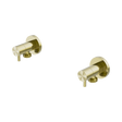 An image of Nero Tapware Washing Machine Tap Set Brushed Gold