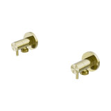 An image of Nero Tapware Washing Machine Tap Set Brushed Gold