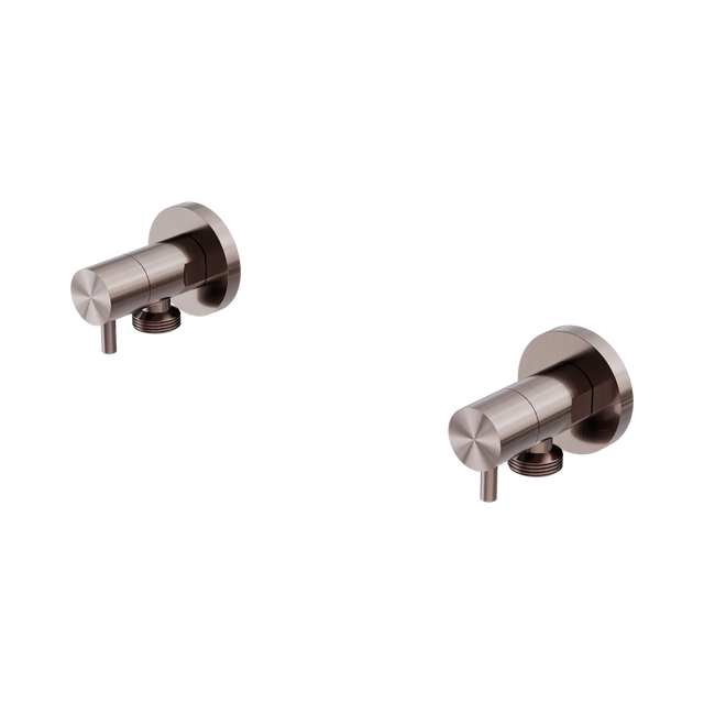 An image of Nero Tapware Washing Machine Tap Set Brushed Bronze