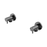 An image of Nero Tapware Washing Machine Tap Set Graphite