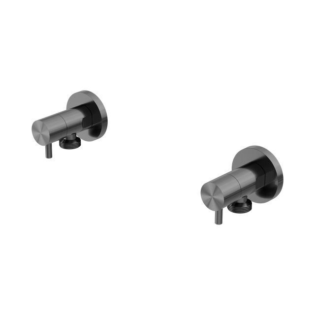 An image of Nero Tapware Washing Machine Tap Set Graphite