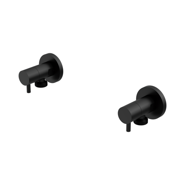 An image of Nero Tapware Washing Machine Tap Set Matte Black