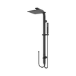 An image of Nero Tapware Astra Rain Square Twin Shower Double Hose Matte Black
