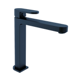 An image of Nero Tapware Ecco Tall Basin Mixer Matte Black