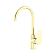 An image of Nero Tapware Ecco Kitchen Mixer Brushed Gold