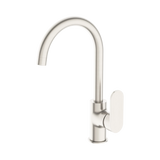 An image of Nero Tapware Ecco Kitchen Mixer Brushed Nickel
