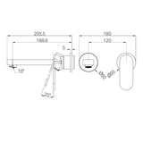 Ecco Wall Basin/Bath Mixer Separate Back Plate 60mm Trim Kits Only Chrome