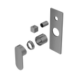 An image of Nero Tapware Ecco Shower Mixer With Diverter Trim Kits Only Gun Metal