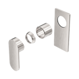 An image of Nero Tapware Ecco Shower Mixer Trim Kits Only Brushed Nickel