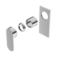 An image of Nero Tapware Ecco Shower Mixer Trim Kits Only Chrome
