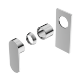 An image of Nero Tapware Ecco Shower Mixer Trim Kits Only Chrome