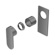 An image of Nero Tapware Ecco Shower Mixer Trim Kits Only Gun Metal