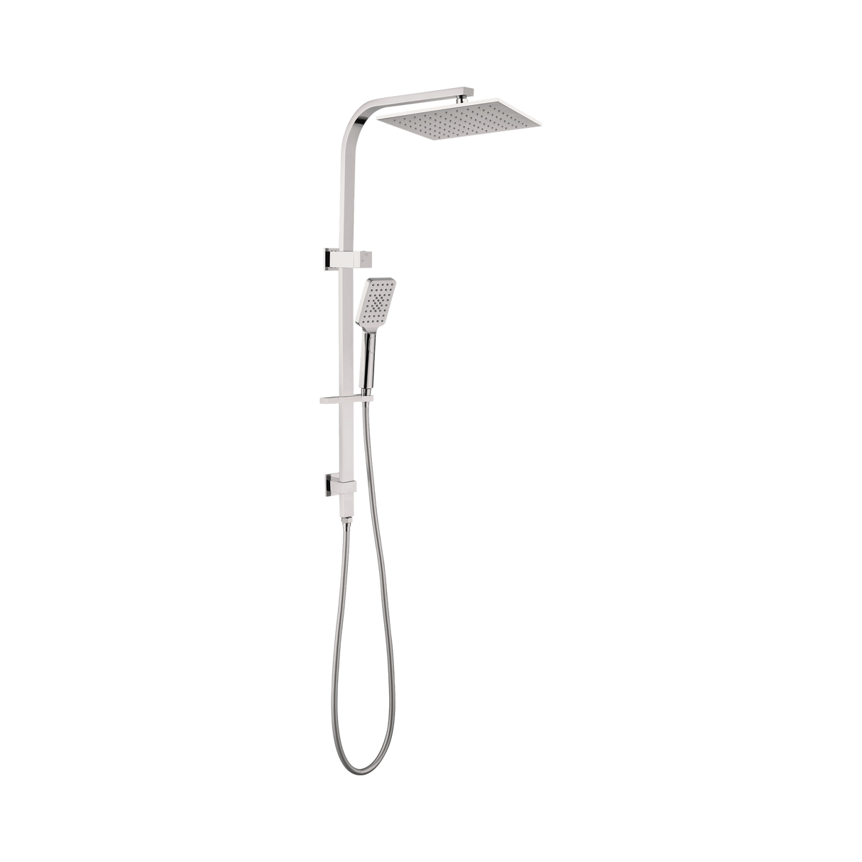 An image of Nero Tapware Celia Twin Shower Brushed Nickel
