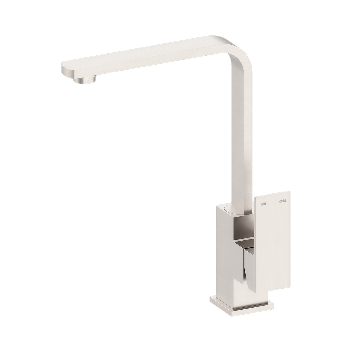 An image of Nero Tapware Celia Kitchen Mixer Builders Range Brushed Nickel