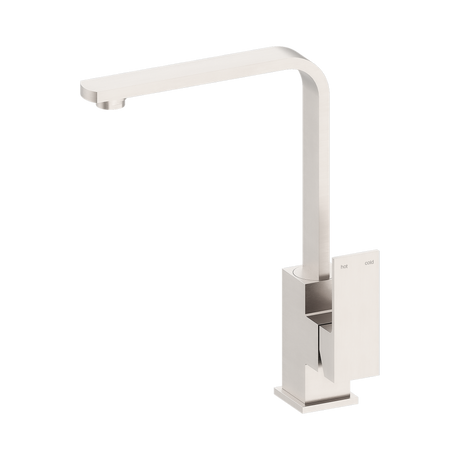 An image of Nero Tapware Celia Kitchen Mixer Builders Range Brushed Nickel