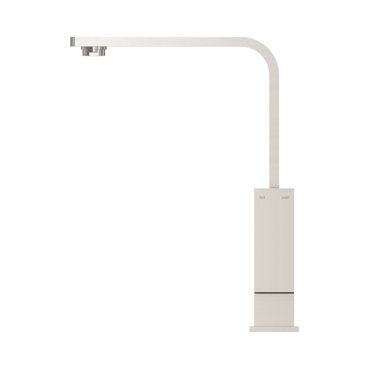 An image of Nero Tapware Celia Kitchen Mixer Builders Range Brushed Nickel