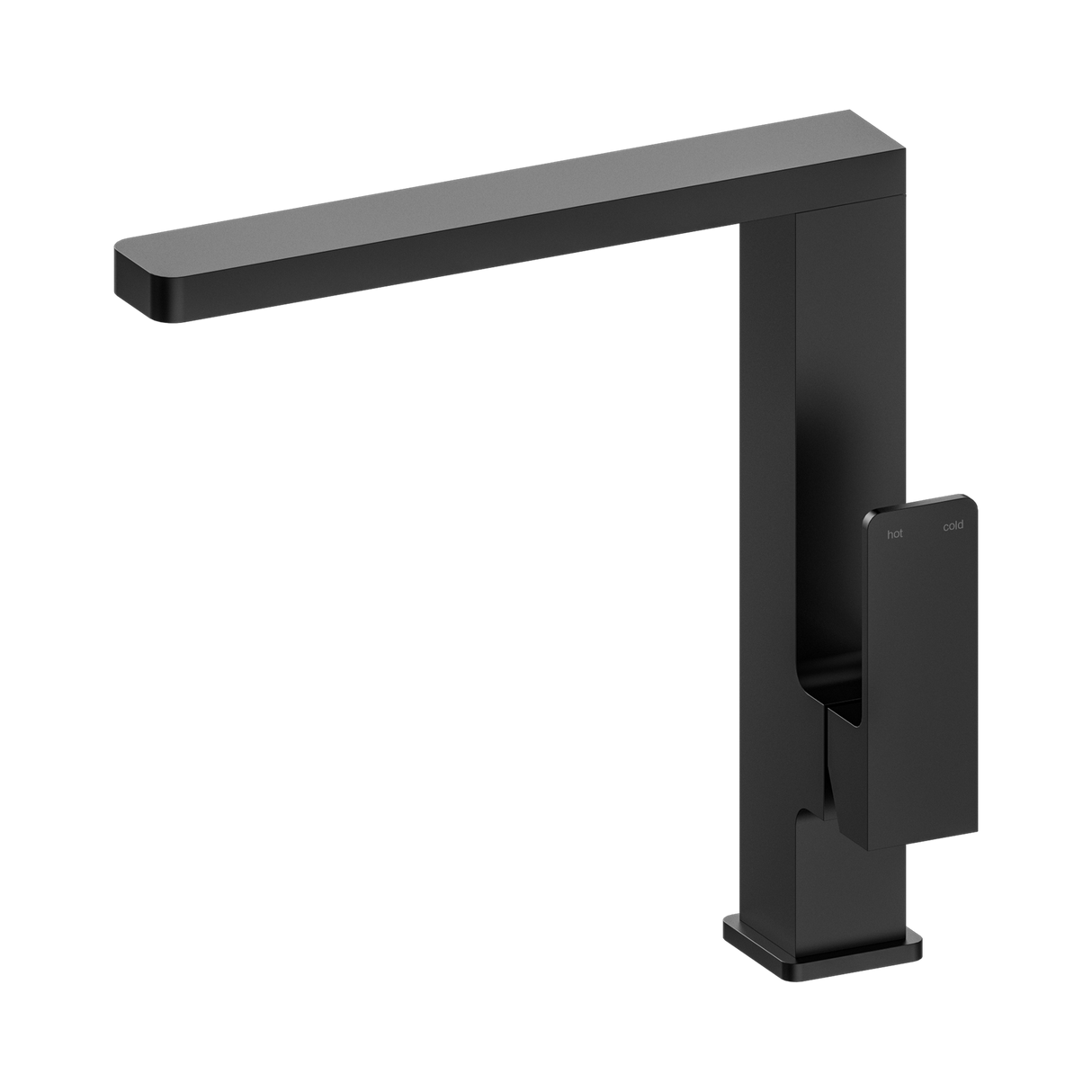 An image of Nero Tapware Celia Kitchen Mixer Matte Black