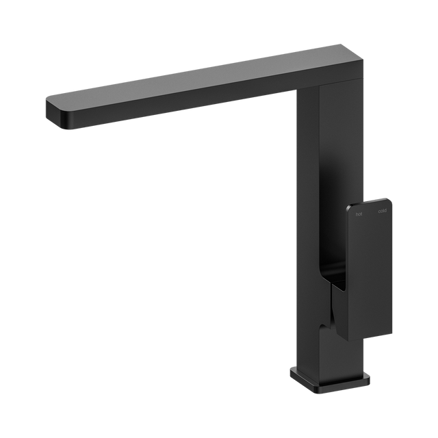 An image of Nero Tapware Celia Kitchen Mixer Matte Black