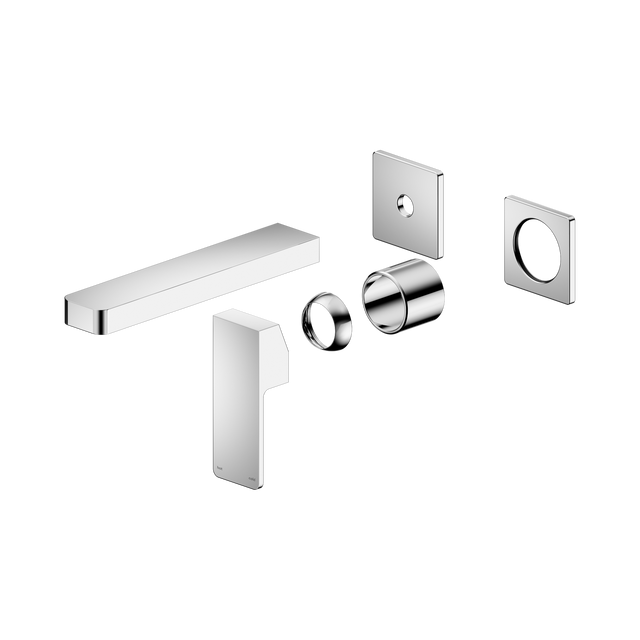 An image of Nero Tapware Celia Wall Basin/Bath Mixer Separate Back Plate Trim Kits Only Chrome